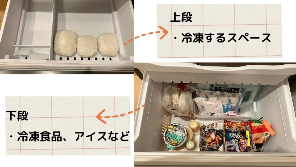 冷凍庫の内部